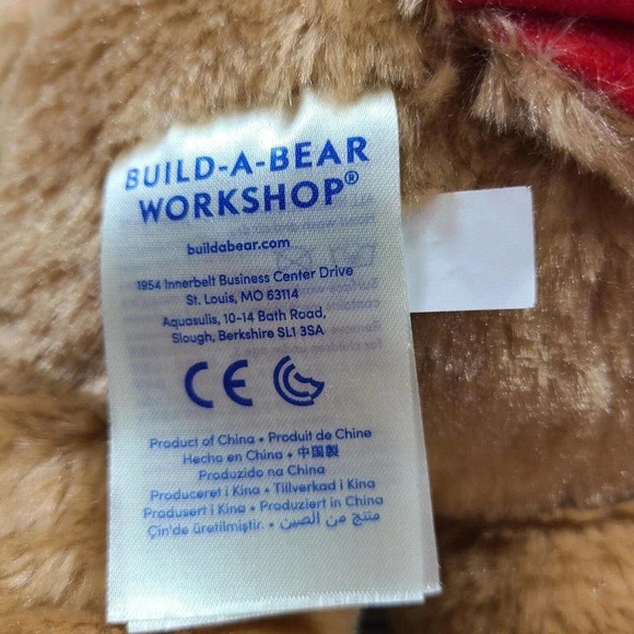Build A Bear Workshop BABW Plush Christmas Reindeer Stuffed Animal Toy Brown 15" - Picture 5 of 5